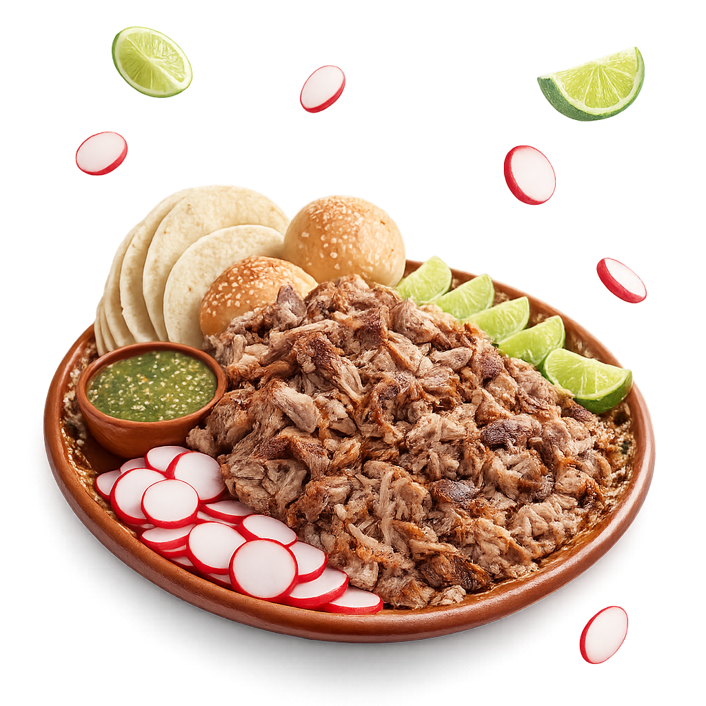 Platillo de carnitas en santo toribio puebla